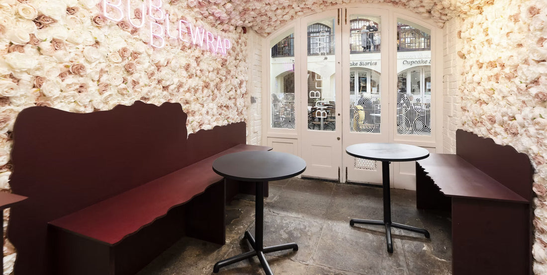 Redstone Richlite used for custom cafe benches