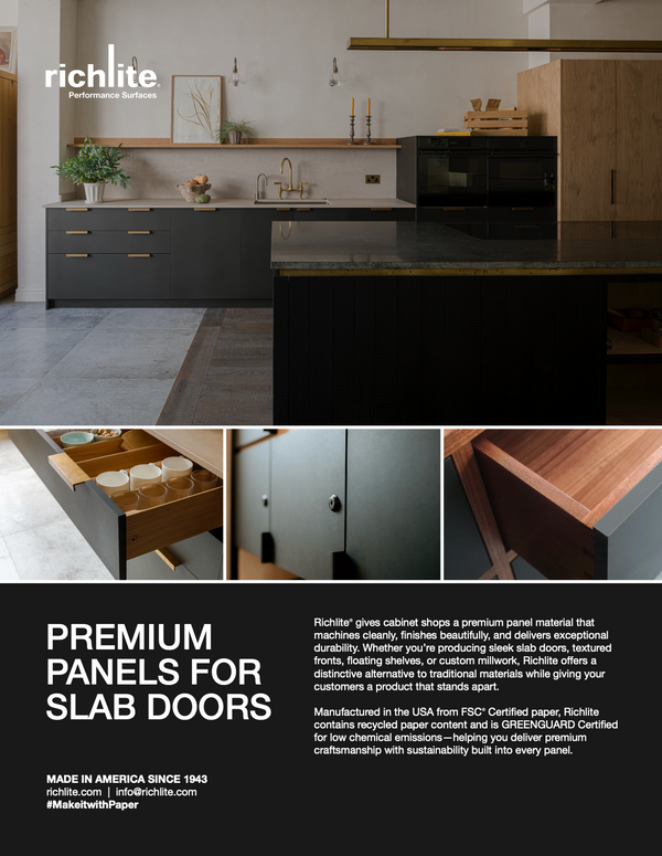 Richlite Panels for Slab Doors Brochure
