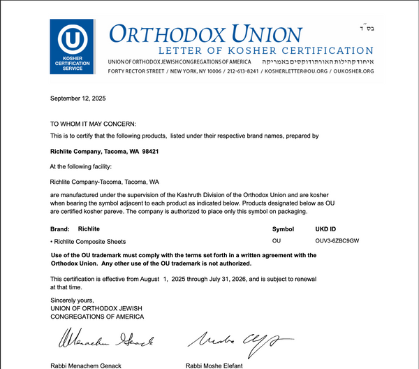 Kosher Certification