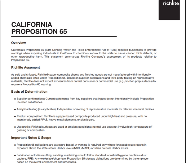 California Prop 65