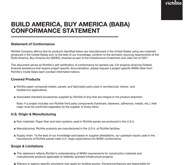 Build America, Buy America Act (BABA)
