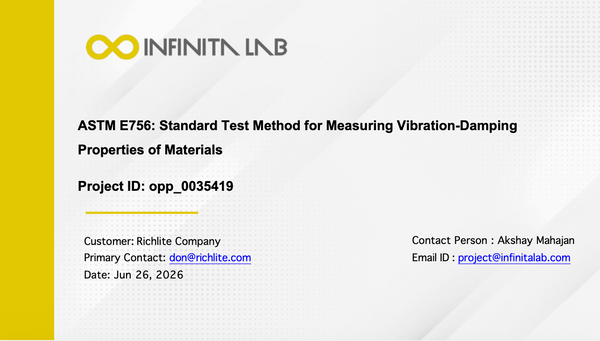 ASTM E756 Measuring Vibration Test